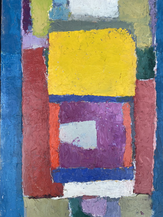 Image 1 of Isadore Levy "Brandford" 1971 Huile sur toile