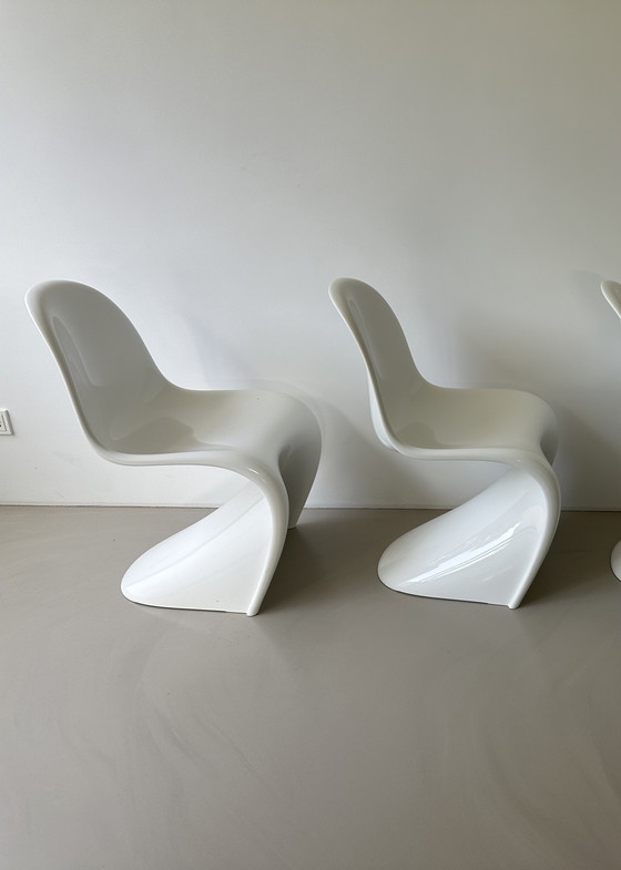 Image 1 of Silla Vitra Panton Classic, 2 unidades, blanco brillante