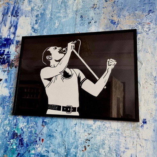 Frances Eckhardt  - A3 pop art kunstwerk  Freddie 