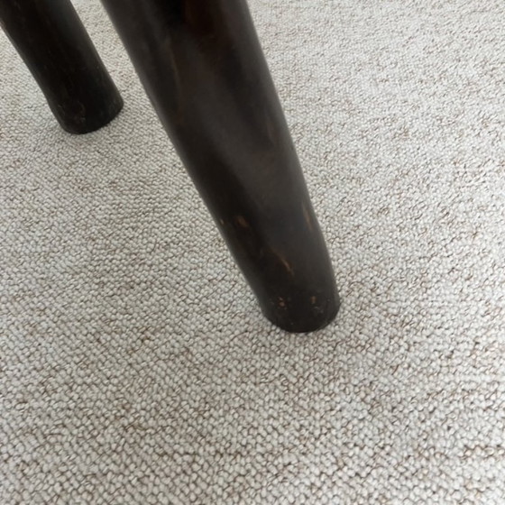 Image 1 of Mesa de centro rústica de madera maciza, estilo Wabi-Sabi, década de 1970.