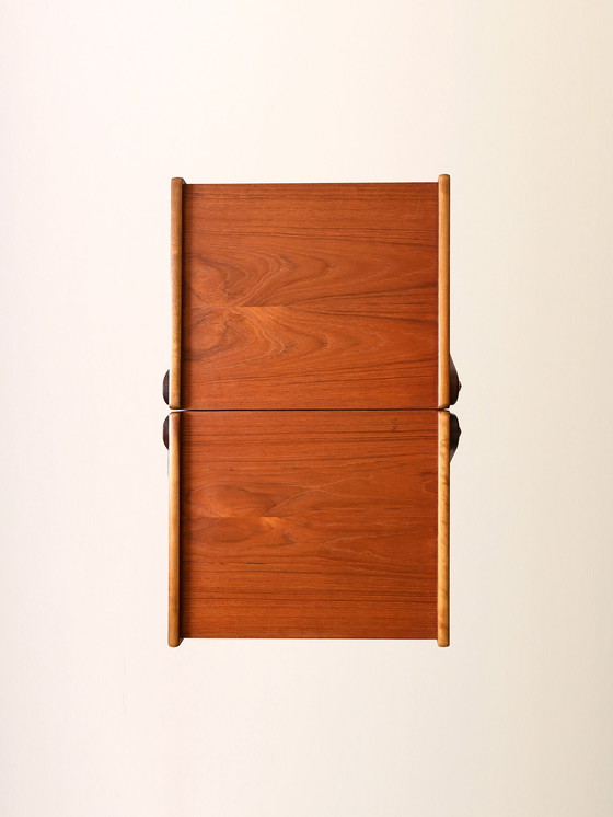 Image 1 of Pair of 1950s Scandinavian nightstands with shelf