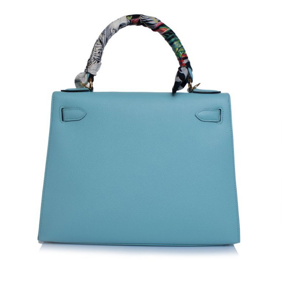 Hermes, Sac Kelly II Sellier 28 Atolón Epsom Bleu – Hermès, Bolsos de mano, Lambskin (photo 6 of 15)