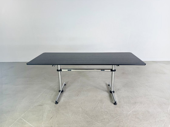 Image 1 of 25x Original USM Haller desk Kitos M Plus black oak