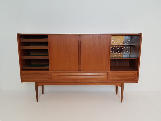 Vintage Wandkast Johannes Andersen Deens Teak Highboard – Wood (photo 4 of 15)