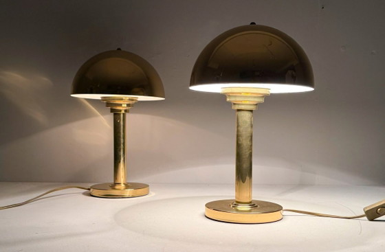 Image 1 of Art Deco style table lamps/pillow lamps by WSB Germany, 1970s