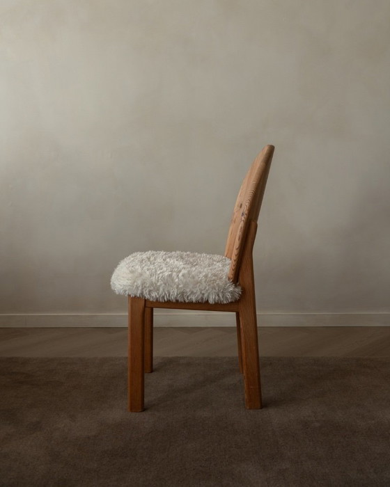 Image 1 of Vintage Danish Pine Dining Chairs (Set of 4) | Niels Koefoed Style | Rustic Scandinavian Modern | 1970s–80s