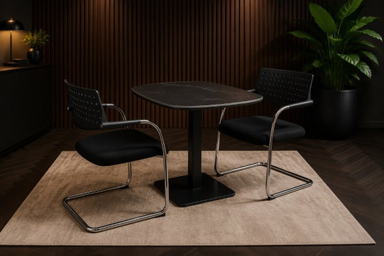 Set de 2 Sillas Originales Vitra Visavis – Antonio Citterio – Sillas de comedor, Plastic, Metal (photo 2 of 6)
