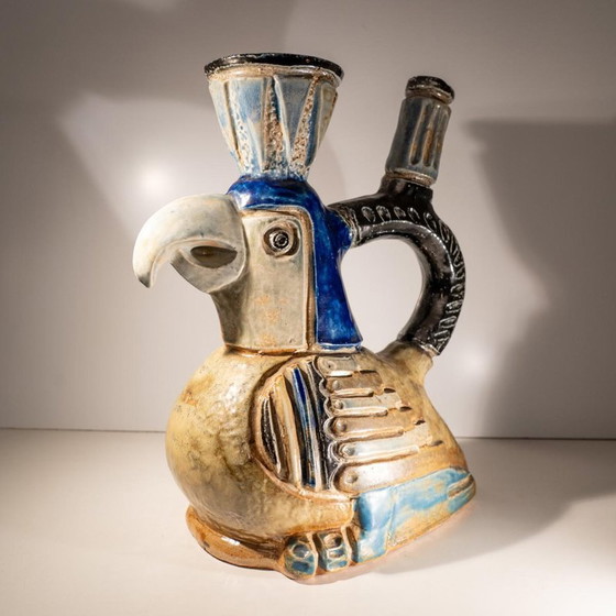 Vaso Sculture in ceramica zoomorfa di Jules Guérin, anni '50 (photo 9 of 13)
