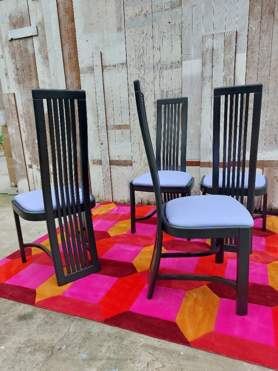 Image 1 of Sedie modello L4k 252 di Liberty, set di 4. Design