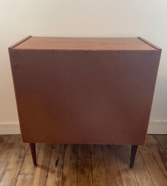 Image 1 of Vintage Scandinavische teakhouten ladekast met 4 laden
