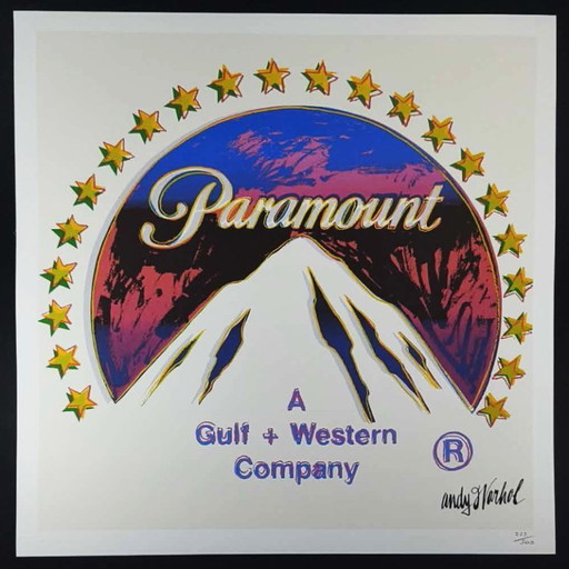 Litografia in edizione limitata "Paramount" di Andy Warhol, realizzata da CMOA.