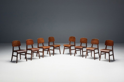 Seltener Stuhl "Tout Bois", Jean Prouvé zugeschrieben, Frankreich, 1941