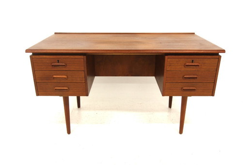 Scrivania scandinava in teak, Danimarca, 1960