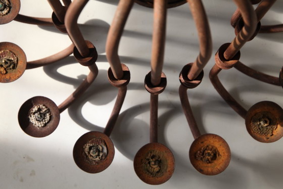 Image 1 of Monumental Antique 16-Arm Candle Chandelier