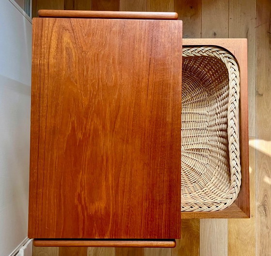 Dänischer Rolltisch – BR Møbler, Beistelltische, Rattan, Wood (photo 5 of 6)