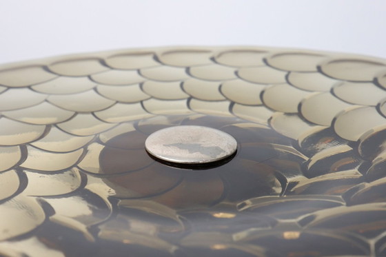 Image 1 of Fruttiera Art Déco in vetro, legno e metallo, Francia, anni '40