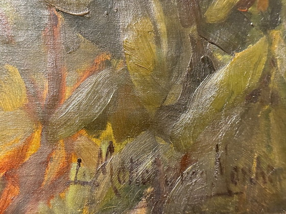 Image 1 of Léonie Mottart-van Marcke - Oil painting