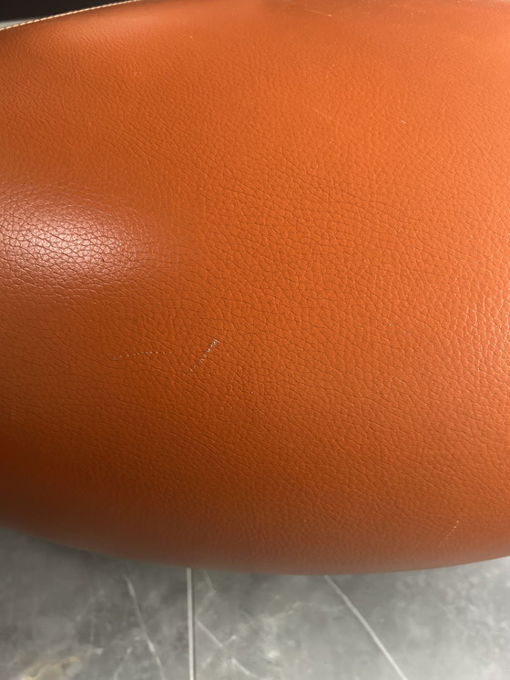 Image 1 of Leolux Pallone chairs – Orange/Brown