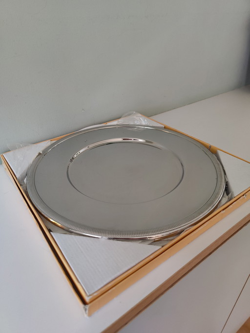 Set Of 4 Stainless Steel Coasters, Manufactured By The Renowned House 'Jean Couzon'