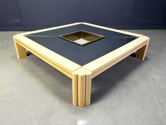Image 1 of Table basse vintage en laque par Alain Delon pour Maison Jansen, 1970