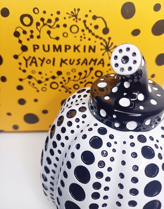 Image 1 of Kürbis-Polka-Dot YAYOI KUSAMA Schwarz/Weiß (nachher)