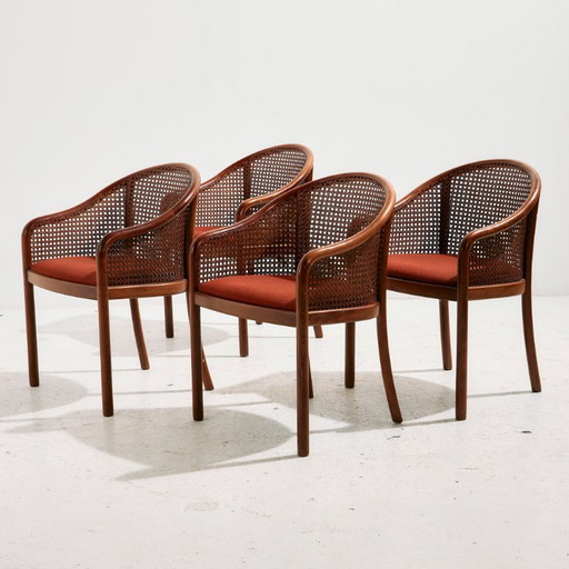 Sillón MK10834 de haya y ratán