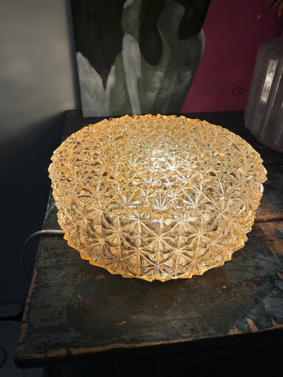 Danish vintage Ceiling light / wall lamp Knud Christensen 70s design – Glass, Metal (photo 3 of 15)