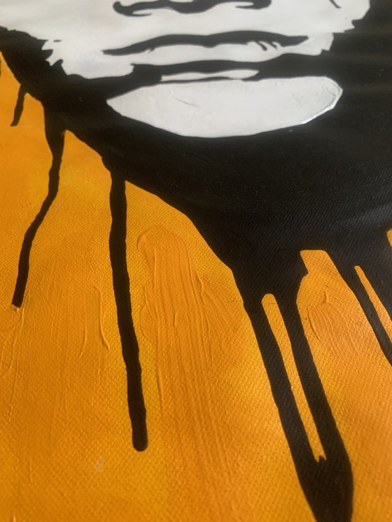 Image 1 of Lacriss – Il Re Incoronato – Acrylique sur toile – 114 × 90 cm – Signée