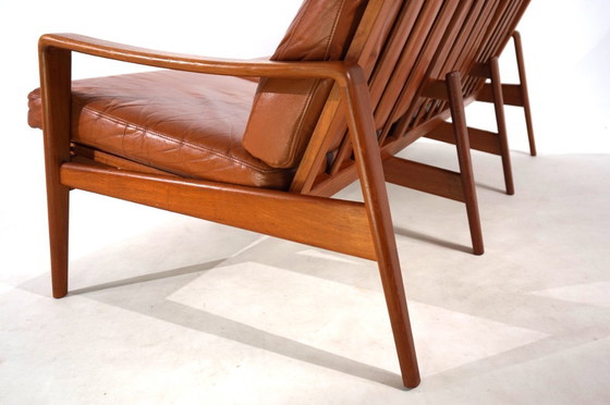 Image 1 of Komfort 3-seater leather sofa by Arne Wahl Iversen, 1960