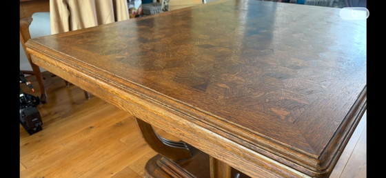 Image 1 of Tavolo da pranzo allungabile in stile Art Déco