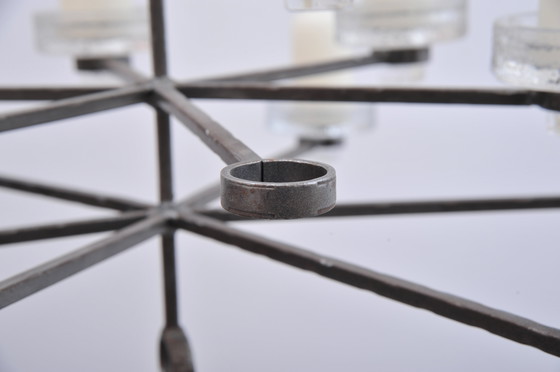 Image 1 of Schmiedeeisener Kerzenleuchter Aus Skandinavien