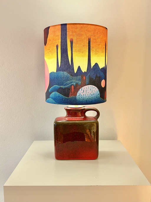 Lámpara de jarrón estilo era espacial - inalámbrica - vintage - Alemania Occidental
