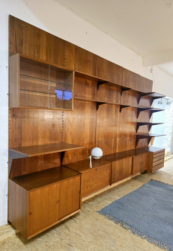 Image 1 of Poul Cadovius Royal System 60s Mid Century Teak Vintage Shelving Unit Wall Shelf System 