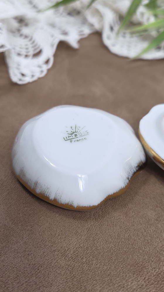 Antigua caja de joyas Limoges, Objetos decorativos, Porcelana, Blanco (foto 6 de 8)