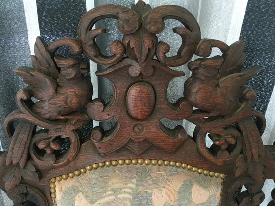 Louis XIII oak sofa – 3-5 seaters (photo 3 of 11)