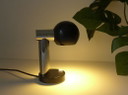 Space Age Table Lamp Italy 60s 70s Mod Eyeball Chrome Lamp Atomic Minimalist