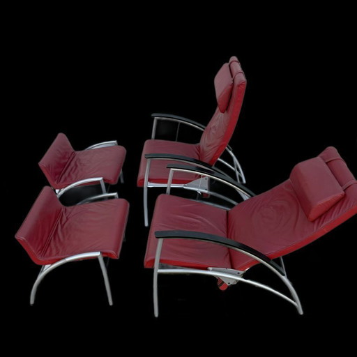 Sillón reclinable Kebe Denmark con reposapiés, dos unidades disponibles. – fauteuils, Leather, Metal (photo 2 of 6)