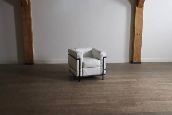 Image 1 of Vintage Cassina LC2 loungestoel van Charlotte Perriand en Le Corbusier