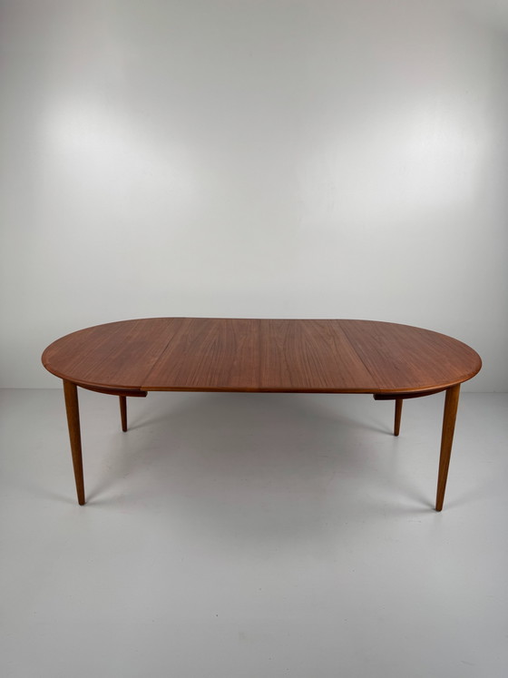 Image 1 of Tavolo da pranzo allungabile in teak di Skovmand & Andersen – Eleganza danese di metà secolo