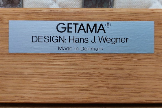 Image 1 of Fauteuil lounge à dossier haut Hans Wegner GE 265 pour Getama.