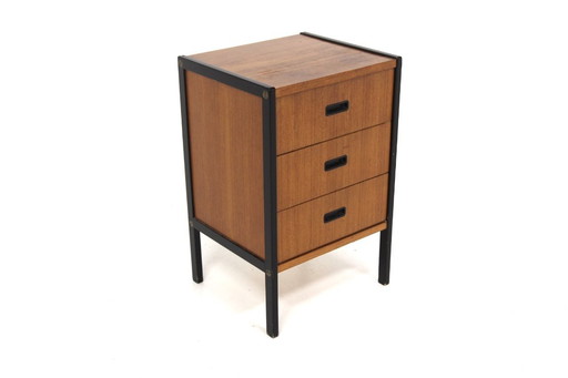Scandinavian teak and oak chest of drawers, Bertil Fridhagen, Bodafors, Sweden, 1960