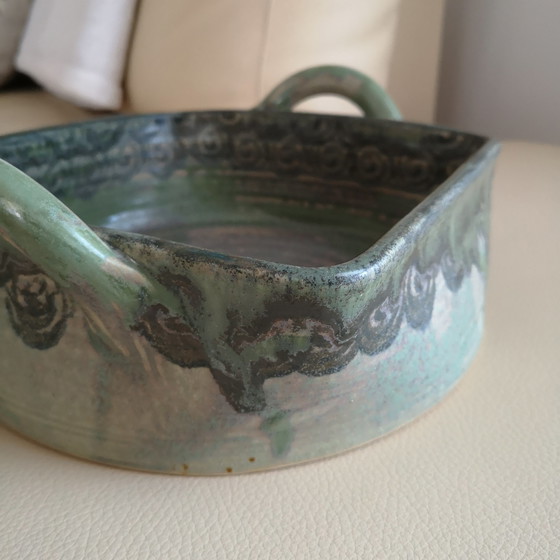 Image 1 of Casseruola in ceramica solida fatta a mano, resistente al calore, unica