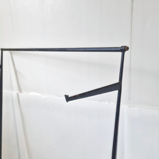 Image 1 of ETAGERE VINTAGE 1950 PIEDS COMPAS JEAN PROUVE MAURICE NOVARINA BUVETTE EVIAN 50S