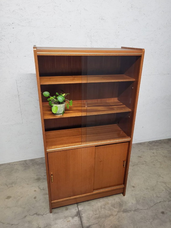 Image 1 of Vintage teak bar- / boekenkast – jaren ’60