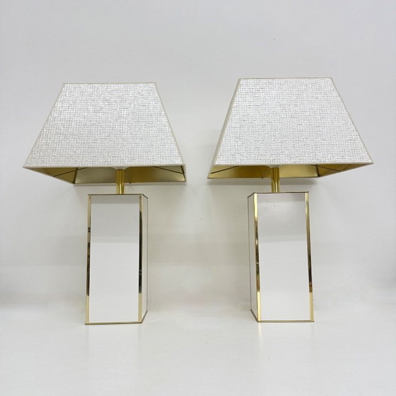 Image 1 of Pair of Maison Jansen Style Table Lamps, 1970s