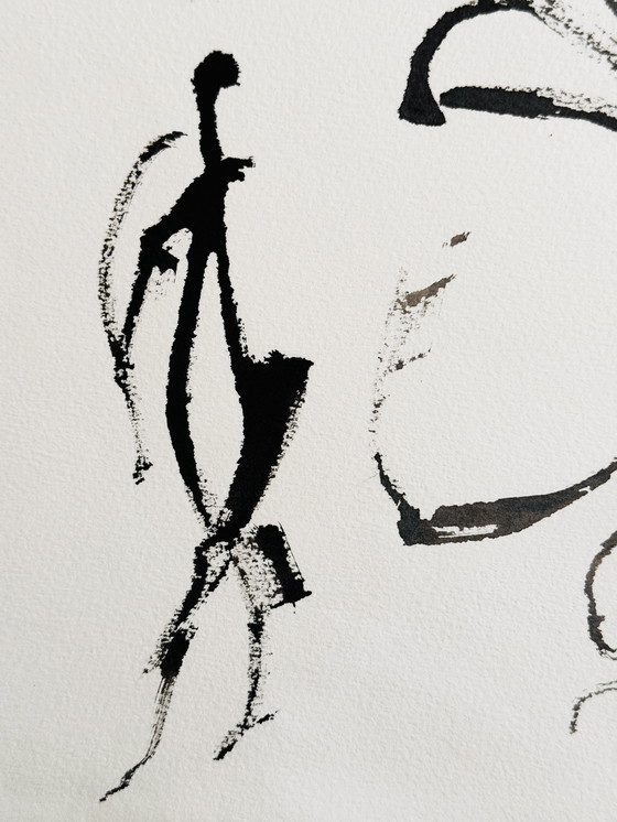 Image 1 of Hanna Ben Dov - Abstraction lyrique à l'encre des années 1960