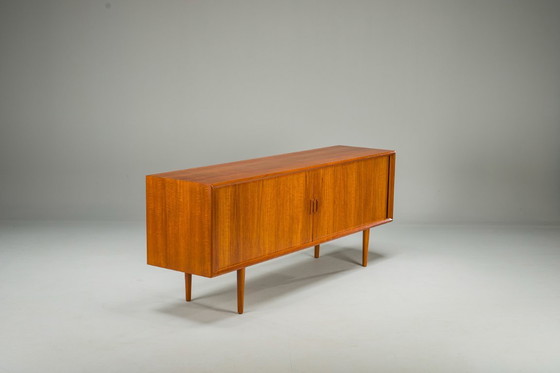 Image 1 of Buffet en teck attribué à Svend Aage Larsen pour Faarup Furniture Factory, Danemark, années 1960