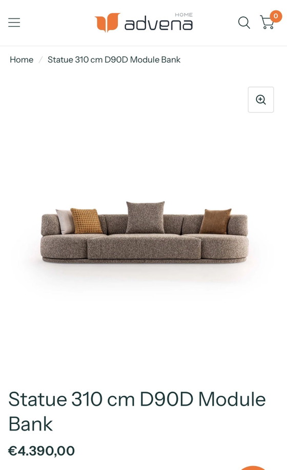 Image 1 of Advena Home Statue Modulares Sofa 310 cm – Wie neu