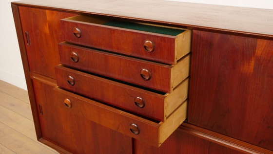 Highboard Vintage avec Bar | Armoire Murale | Teck | 154 Cm – Meuble bar, Wood (photo 10 of 15)