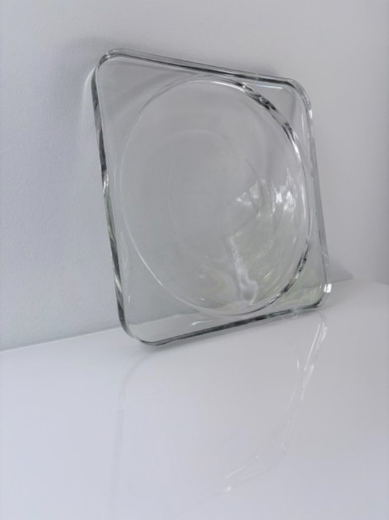 Coupe en Verre Lourd Vintage 28 Cm – Design Géométrique – Objets déco, Glass (photo 7 of 17)